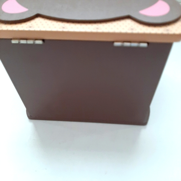 Girl's Bear Wooden Jewelry Box - Picture 4 of 10
